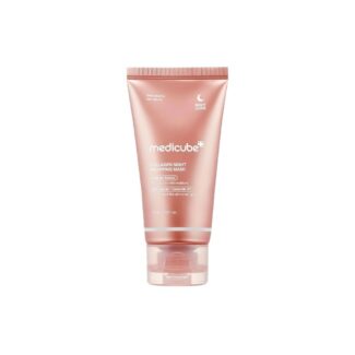 ماسک شب آبرسان صورت مدیکیوب مدل collagen مناسب برای انواع پوست بویژه پوست های خشک و کدر حجم 75 میلی لیتر