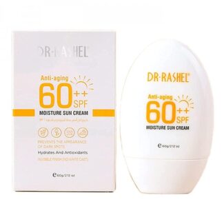 کرم ضد آفتاب بی‌رنگ دکتر راشل SPF 60، مناسب انواع پوست با حجم 60 میلی‌لیتر