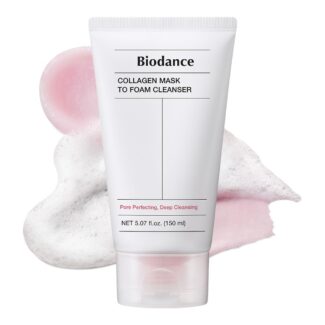 فوم شستشوی کلاژن بایودنس Biodance Collagen Mask to Foam Cleanser مناسب انواع پوست حجم 150 میلی لیتر