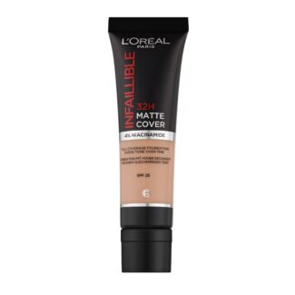 کرم پودر لورآل اینفالیبل 32 ساعته مدل Matte Cover مناسب برای انواع پوست حجم 30 میلی لیتر