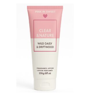 لوسیون بدن پینک این سوییت مدل CLEAR & NATURE مناسب انواع پوست حجم236 میلی لیتر