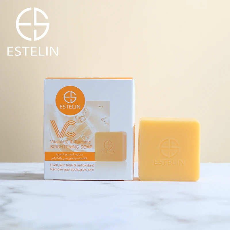 صابون-ویتامین-سی-و-زردچوبه-استلین-100-گرم-Estelin-Vitamin-C-Turmeric-Brightening-Soap-4