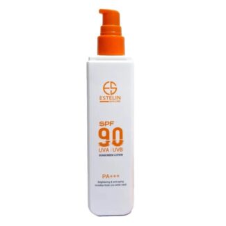 لوسیون ضد آفتاب بدون رنگ استیلن SPF 90 مدل Anti - Aging حاوی محافظ UVA ،UVB، مناسب برای انواع پوست حجم 120 میلی‌لیتر