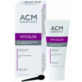 ژل یکنواخت‌کننده رنگ پوست ویتیلیگو ام سی ام ACM Viticolor complexion correcting gelمناسب انواع پوست حجم 50 میلی لیتر