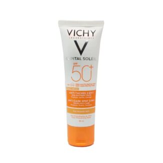 کرم ضد آفتاب رنگی ویشی مدلSPF 50 Anti Taches 3in1 حجم 50 میلی‌لیتر مناسب انواع پوست