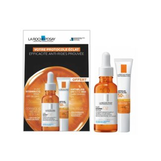 ست سرم ویتامین C12 لاروش پوزای + ضد آفتاب آنتلیوس La Roche-Posay Vitamin C12 Serum Set + Anthelios SPF50مناسب پوست‌های حساس حجم 30 میلی‌لیتر + ضد آفتاب 15 میلی‌لیتر