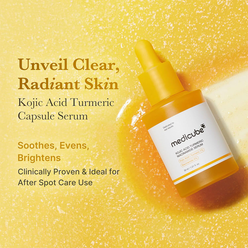 سرم-ضد-لک-و-روشن-کننده-کوجیک-اسید-و-نیاسینامید-مدی-کیوب-Medicube-Kojic-Acid-Turmeric-Niacinamide-Serum-3