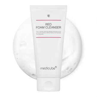 فوم شوینده قرمز ضد جوش و اکنه مدیکیوب Medicube Red Foam Cleanser مناسب پوست چرب حجم 120میلی لیتر