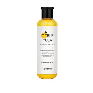 امولسیون ویتامین سی و یوجا فارم استی FarmStay Citrus Yuja Vitalizing Emulsion مناسب برای انواع پوست حجم280میلی لیتر