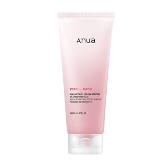 فوم شستشو هلو و نیاسینامید آنواAnua Peach Niacin Spread Cleansing Foam مناسب برای انواع پوست حجم150میلی لیتر