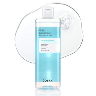 میسلار واتر نیاسینامید کوزارکس Cosrx Low pH Niacinamide Micellar Cleansing Water مناسب انواع پوست حجم 400 میلی لیتر