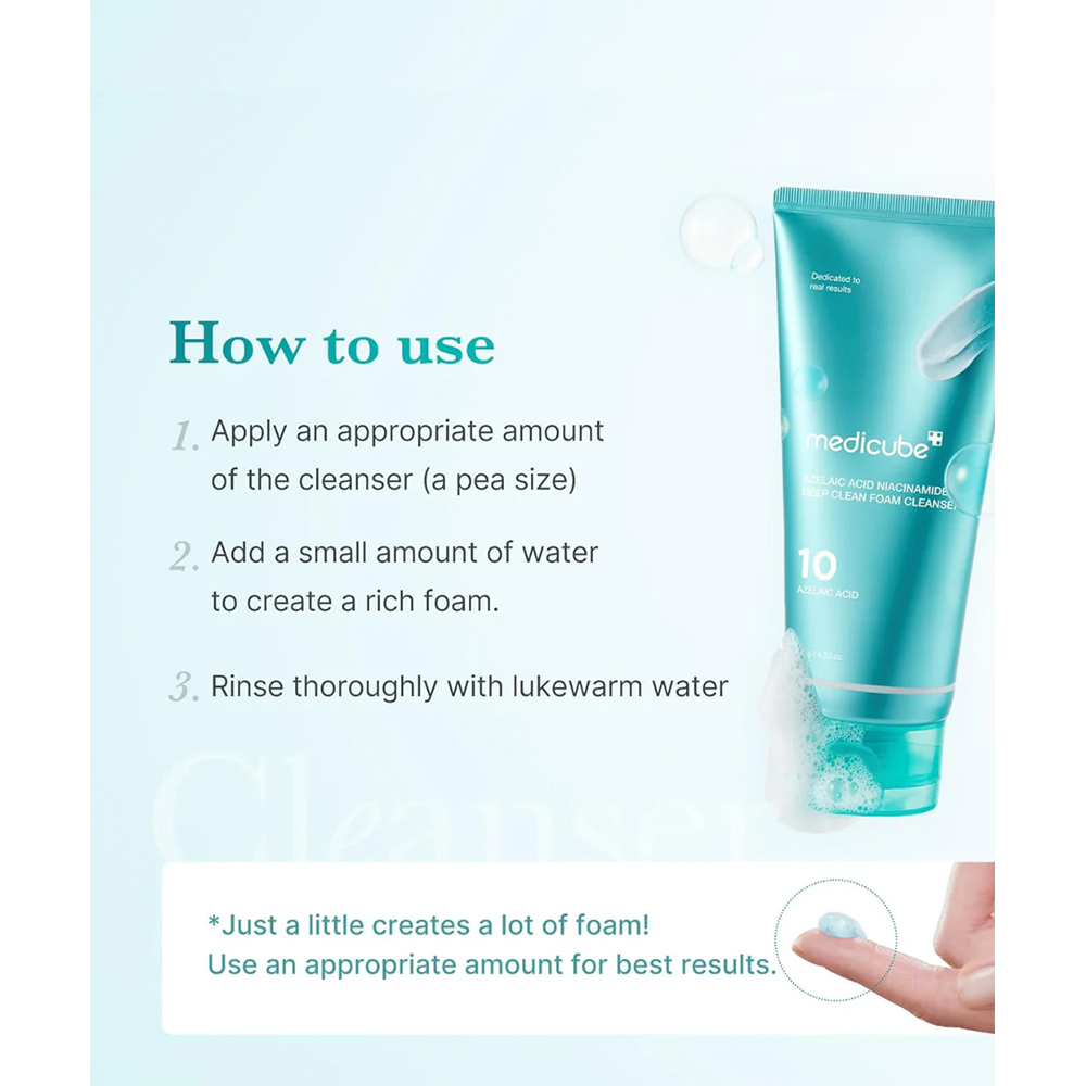Medicube-Azelaic-Acid-Niacinamide-Deep-Clean-Foam-Cleanser6