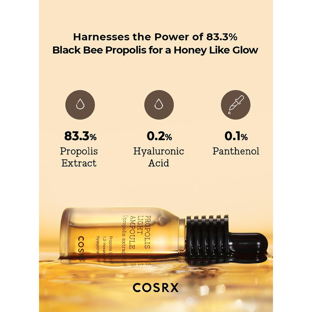 آمپول-پروپولیس-کوزارکس-ضد-جوش-و-ترمیم-کننده-پوست-Cosrx-Propolis-Light-Ampoule-30ml-1