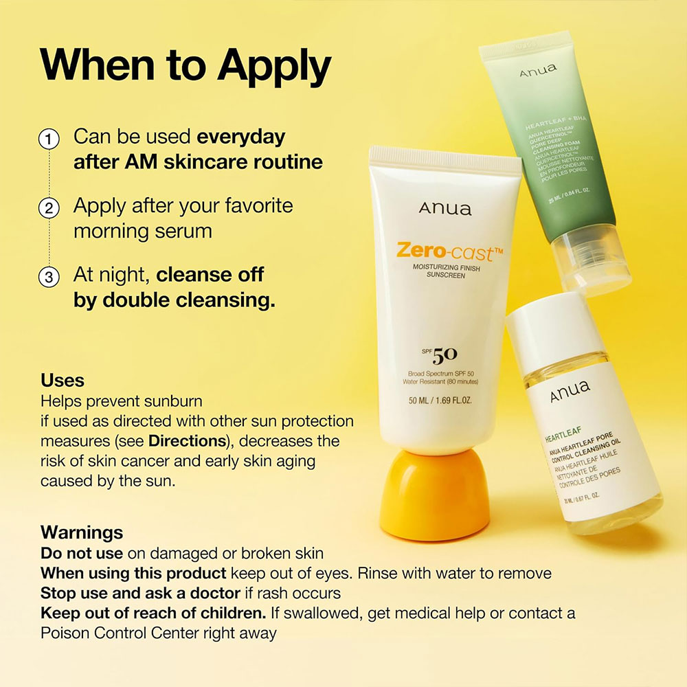 ضد-آفتاب-آبرسان-زیرو-کست-آنوا-Anua-Zero-cast-Moisturizing-Finish-Sunscreen-6