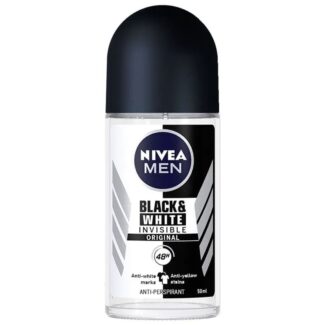 رول ضد تعریق مردانه نیوآ مدل Black & White Invisible Original حجم ۵۰ میلی‌لیتر