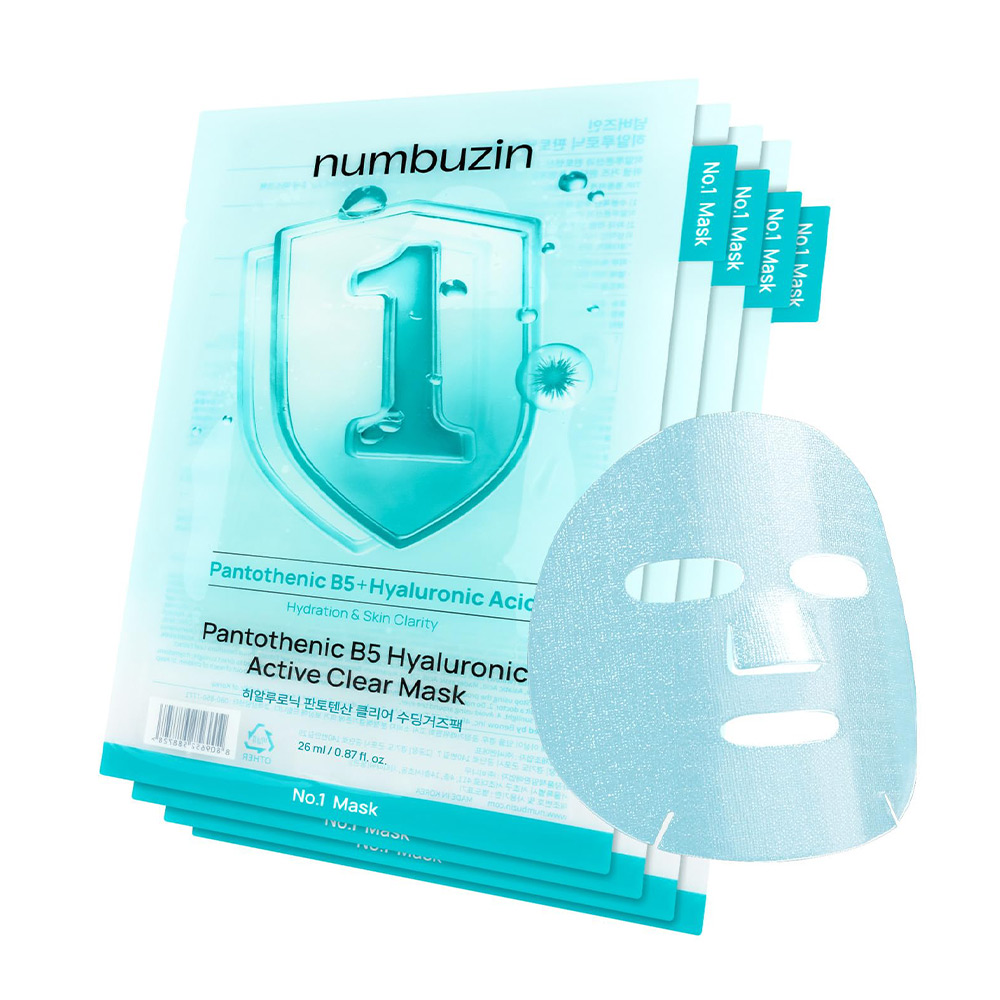 Numbuzin-No.1-Pantothenic-B5-Hyaluronic-Active-Clear-Mask-1