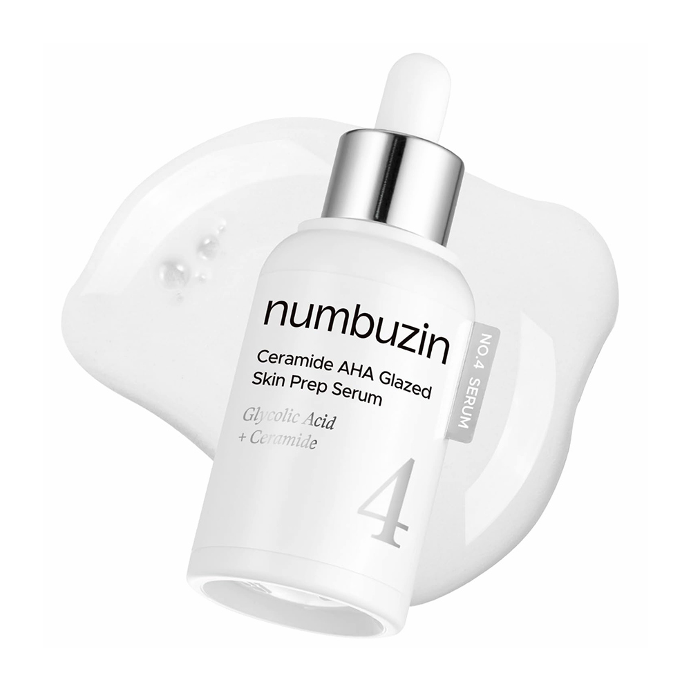 سرم-لایه-بردار-و-آبرسان-سراماید-شماره-4-نامبوزین-Numbuzin-No.4-Ceramide-Aha-Glazed-Skin-Prep-Serum