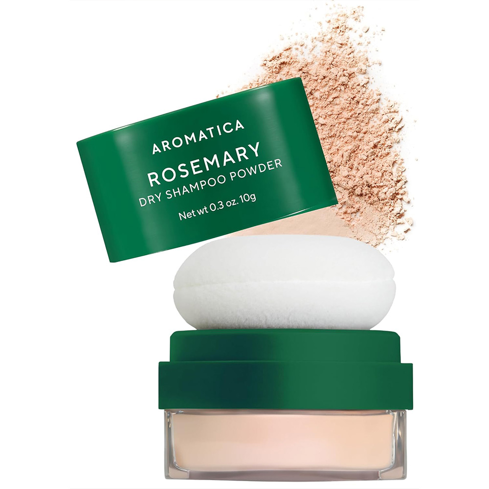 شامپو-خشک-رزماری-آروماتیکا-کنترل-چربی،-تقویت-ساقه-و-ریشه-مو-AROMATICA-Rosemary-Dry-Shampoo-Powder