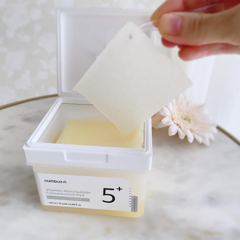 پد-تونر-نیاسینامید-شماره-5-نامبوزین-Numbuzin-No.5-Vitamin-Niacinamide-Concentrated-Pad-5