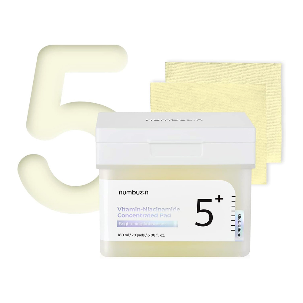 پد-تونر-نیاسینامید-شماره-5-نامبوزین-Numbuzin-No.5-Vitamin-Niacinamide-Concentrated-Pad